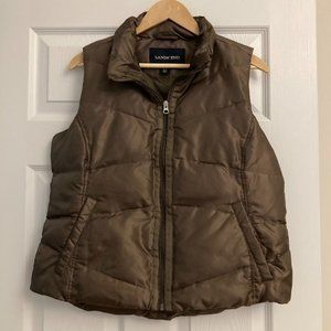 Lands End down puffer vest, size M